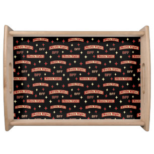 Movie Night - Best Furry Friend - Cute Cat & Dog Serving Tray
