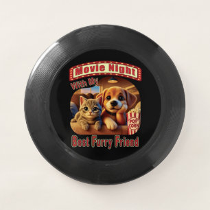 Movie Night - Best Furry Friend - Cute Cat & Dog Wham-O Frisbee