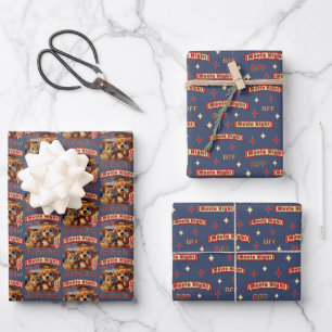 Movie Night - Best Furry Friend - Cute Cat & Dog Wrapping Paper Sheets