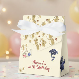 Movie night birthday for kids favor boxes