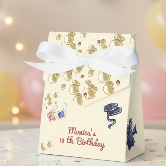 Movie night birthday for kids favor boxes (Creator Uploaded)