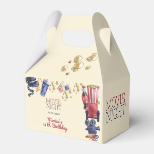 Movie night birthday for kids favor boxes