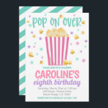 Movie Night Birthday Party Invite<br><div class="desc">Movie Night Birthday Party Invite

Pop on Over for a birthday party to celebrate!</div>