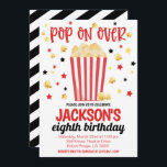 Movie Night Birthday Party Invite<br><div class="desc">Movie Night Birthday Party Invite

Pop on Over for a birthday party to celebrate!</div>