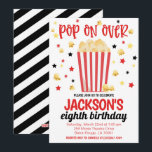 Movie Night Birthday Party Invite<br><div class="desc">Movie Night Birthday Party Invite

Pop on Over for a birthday party to celebrate!</div>