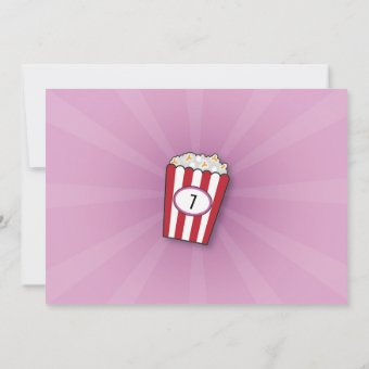 Movie Night Birthday Party Pink Film Cinema Photo Invitation | Zazzle