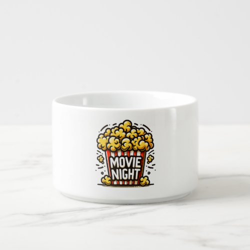 Movie Night Delight Playful Popcorn Bowl