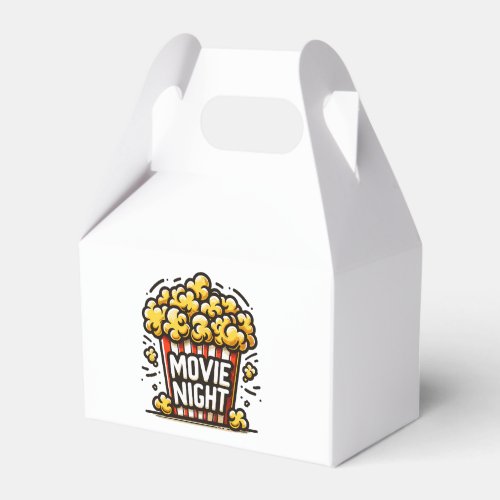 Movie Night Delight Playful Popcorn Favor Boxes