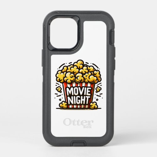 Movie Night Delight Playful Popcorn OtterBox Defender iPhone 12 Mini Case