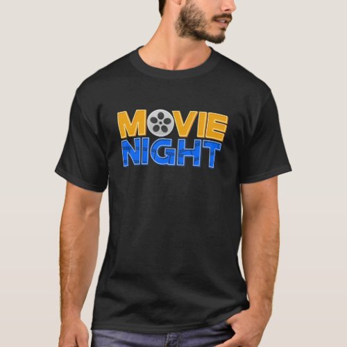 Movie Night Family Night Cinema Watching T_Shirt