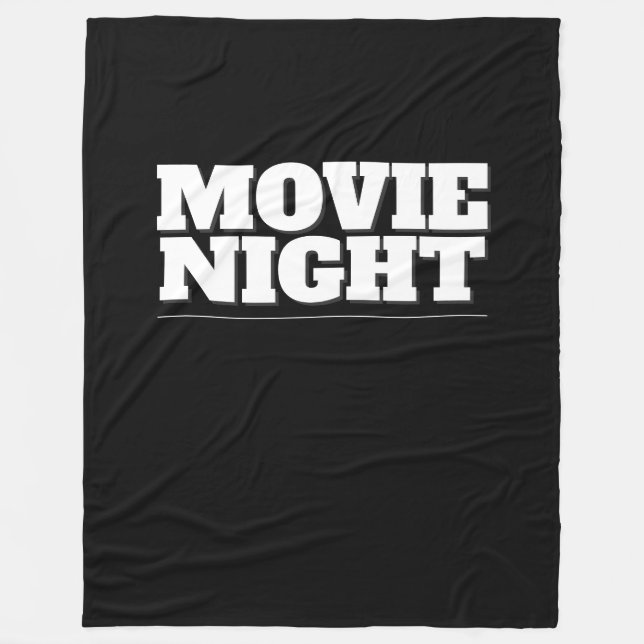 Movie Night Fleece Blanket (Front)