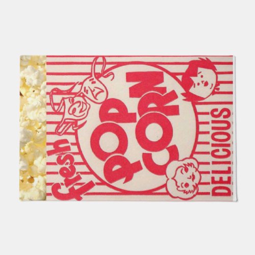 Movie Night Fresh Popcorn Large Mat