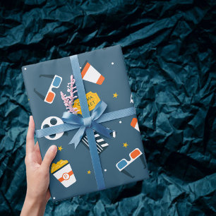 Movie Night Iconic Gift Wrapping Paper