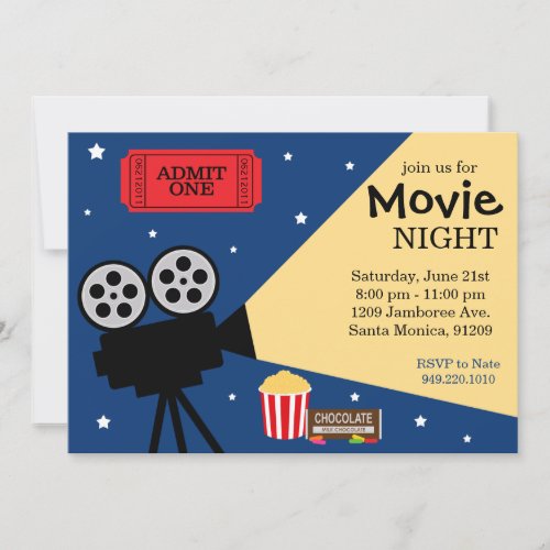 Movie Night Invitation