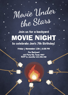 under the stars invitations zazzle