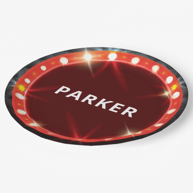 Movie Night Luxury Paper Plates (Angled)