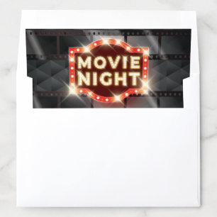 Movie Night Luxury Sign Envelope Liner