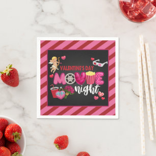 Movie Night Napkin - Valentine's Day