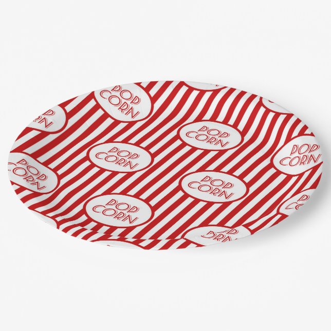 Movie night paper plates (Angled)