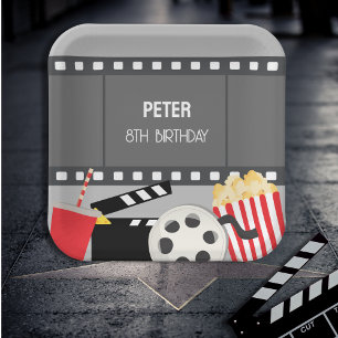 MOVIE NIGHT PAPER PLATES