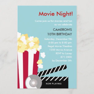 Movie Night Party Invitation