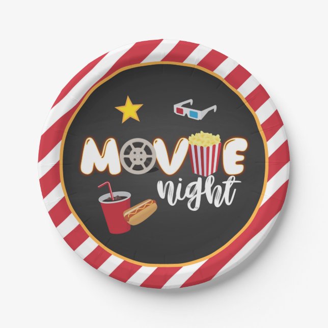 Movie Night Plate (Front)