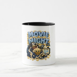 Movie Night Please Pause Funny Cozy Mug