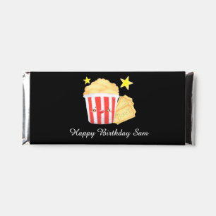 Movie Night Popcorn And Tickets Hershey Bar Favors