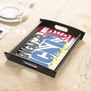 Movie Night Popcorn Serving Tray