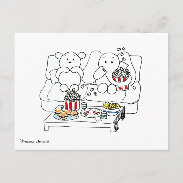 Movie Night Postcard (Front)