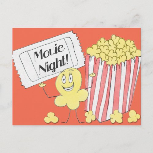 Movie Night Postcard