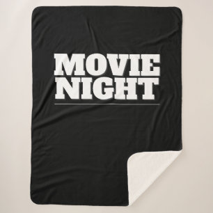 Movie Night Sherpa Blanket