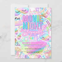 Movie Night Sleepunder Pastel Rainbow Birthday