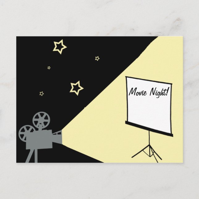 movie night under the stars postcard (Front)