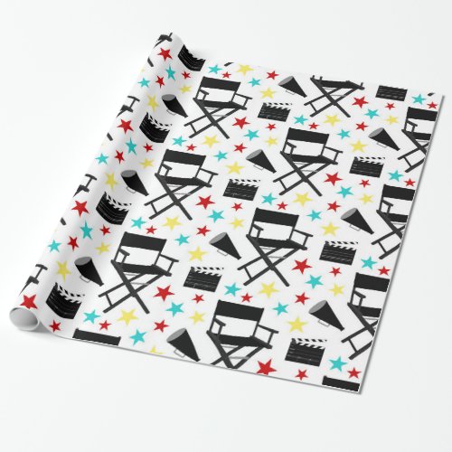 Movie night wrapping paper