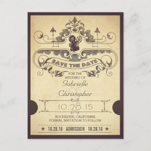 Make Movie Wedding Save the Date Cards