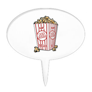 Movie Popcorn Cake Topper