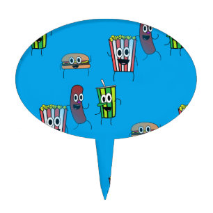 movie popcorn cake topper