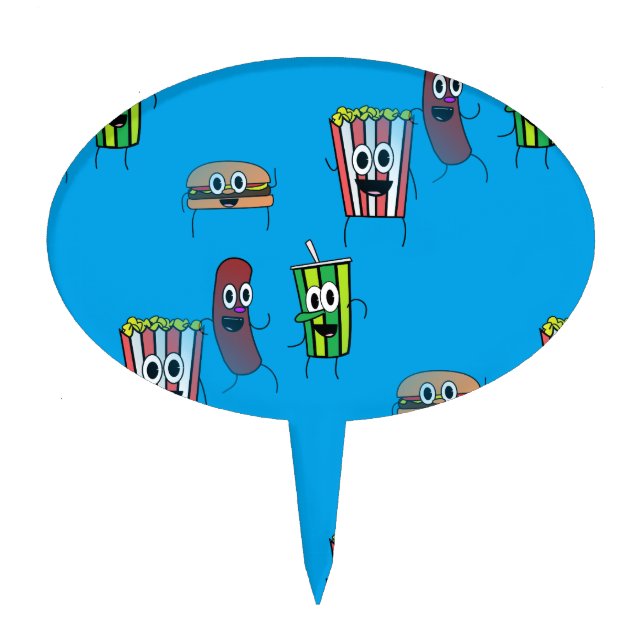 movie popcorn cake topper (Front)