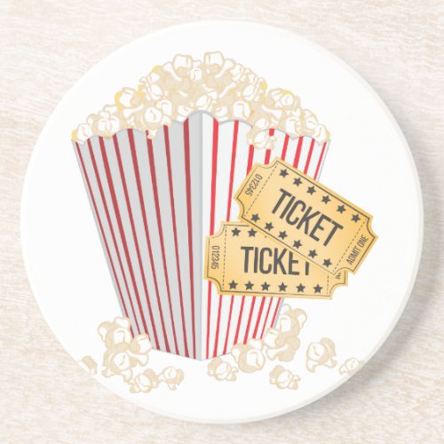 Movie Popcorn Drink Coaster