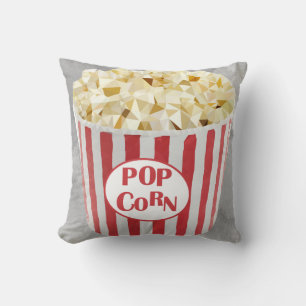 Movie Popcorn Home Theater Design Throw Pillow