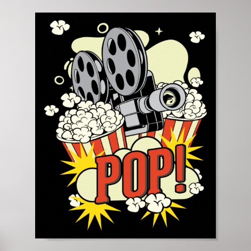 Movie Popcorn Lover Poster