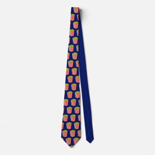 Movie Popcorn Neck Tie