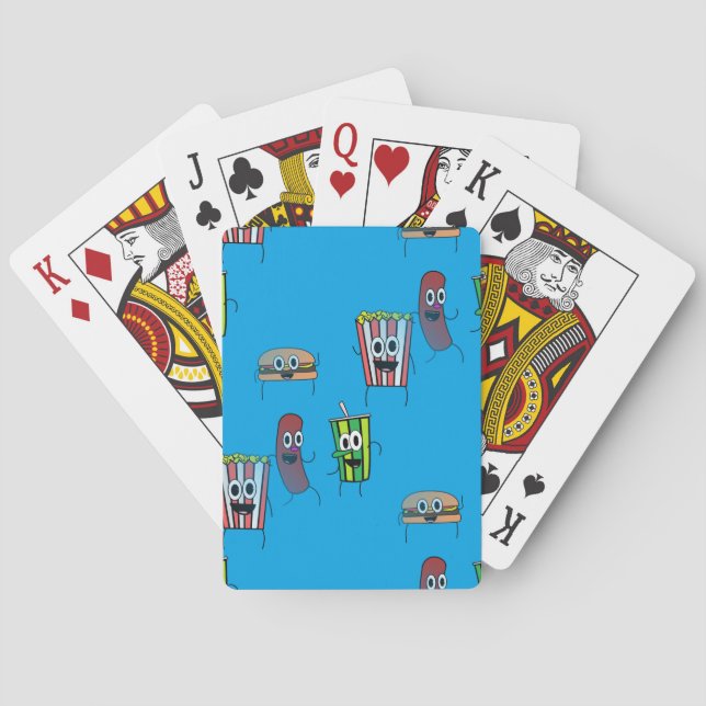 movie popcorn poker cards (Back)