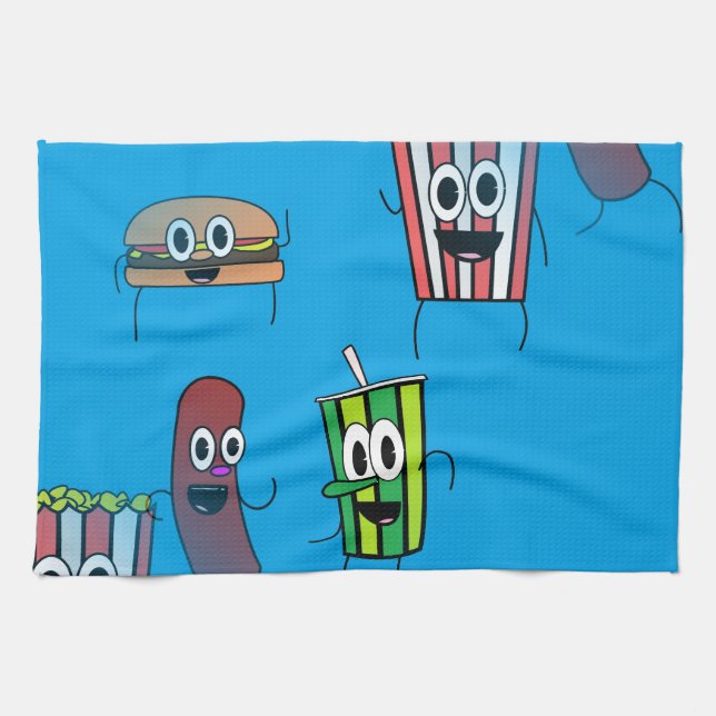 movie popcorn towel (Horizontal)
