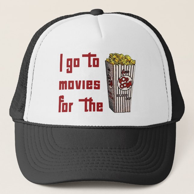 Movie Popcorn Trucker Hat (Front)
