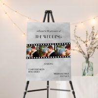 Movie Poster Film Strip Wedding Welcome Sign