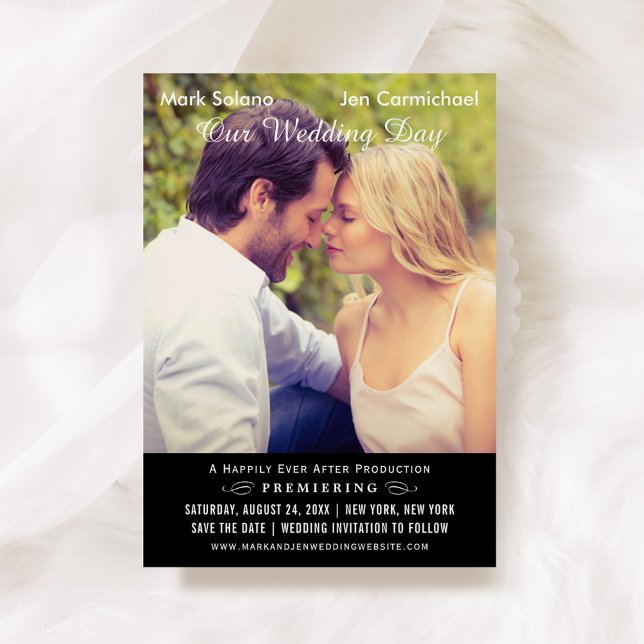 Movie Poster Photo Wedding Save Date Save The Date (Creator Uploaded)