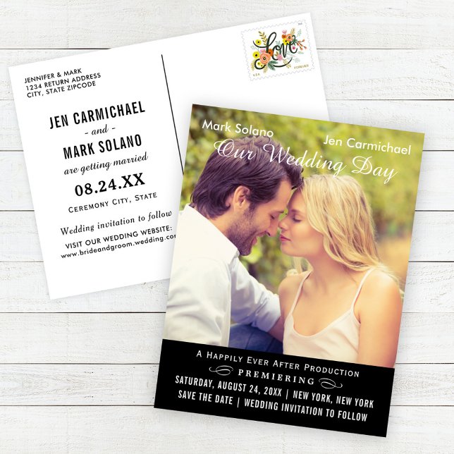 Movie Poster Wedding Save the Date (Creator Uploaded)