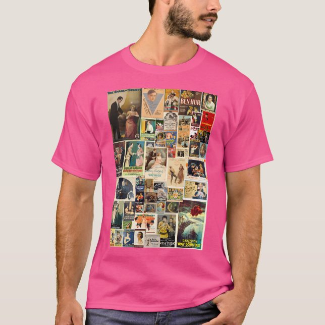 Movie Posters From The Early Years Of American Cin T-Shirt (Front)